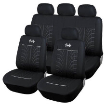 (NERO 3 mm) AUTOYOUTH Coprisedili per auto Set completo Protezione per seggiolino auto Coprisedili per