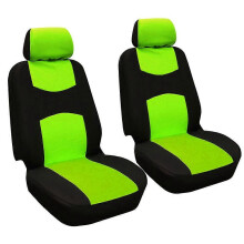 (Verde 2 pezzi) Coprisedili per auto Set completo 5 pezzi 2 pezzi Coprisedili universali Protezione