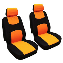 (Arancione 2 pezzi) Coprisedili per auto Set completo 5 pezzi 2 pezzi Coprisedili universali Protezione