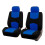 (Blu 2 pezzi) Coprisedili per auto Set completo 5 pezzi 2 pezzi Coprisedili universali Coprisedili per 1