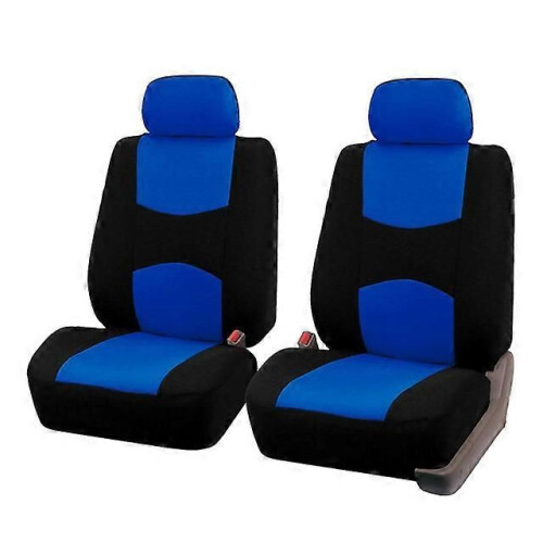(Blu 2 pezzi) Coprisedili per auto Set completo 5 pezzi 2 pezzi Coprisedili universali Coprisedili per