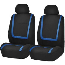(Coprisedili anteriori blu) AUTOYOUTH Coprisedili per auto Poggiatesta staccabili Coprisedili universali
