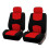 (Rosso 2 pezzi) Coprisedili per auto Set completo 5 pezzi 2 pezzi Coprisedili universali Coprisedili 1