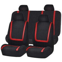 (Set completo rosso) Coprisedile per auto AUTOYOUTH Poggiatesta staccabili Coprisedili universali in
