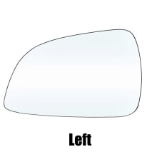 (Vänster) Uppvärmd bilbackspegelglas för Opel Astra H 2009 2010 2011 Uppvärmnings sidospegelglasobjektiv