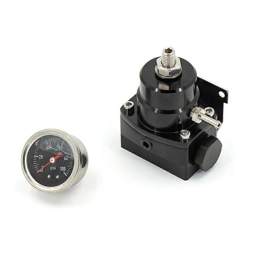 (avec manomètre) Régulateur de pression de carburant universel réglable pour voiture de course avec