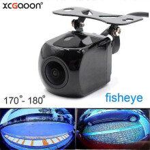 XCGaoon CCD 180 degrés Fisheye Objectif Auto Caméra de recul Vision nocturne Grand angle Étanche Sauvegarde