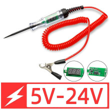 (5V-24V (B))Max 90V Autokretstestare Lastbil Spänningstestare Krets Autokretstestare Autodiagnostik