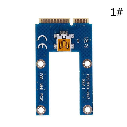 (Bleu) USB 3.0 Mini PCI-E vers PCIe PCI Express 1x vers 16x Extender Riser Card Adapter Câble d'extension