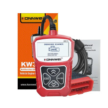(KW310 Röd)KONNWEI KW310 bil OBD2 skanner Motorkontroll Läs och radera felkod EOBD bildiagnostik