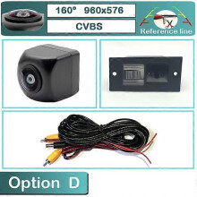 (D-Fisheye-160deg)BOQUE 170 720P AHD HD Telecamera per retromarcia per auto per Hyundai H1 H-1 TQ Grand