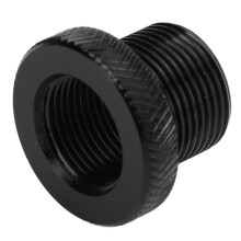 Adaptador negro para filtro de aceite 5/8-24 a M14x1, 0,75 pulg.