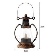 Vintage LED Ljus Lykta Ljus Camping Barn Elektrisk Lampa Hem Fest Bar Led Ljus Ljus Plast