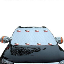 (Magnétique) SEAMETAL Housse de protection contre la neige et le gel pour voiture Pare-brise de voiture