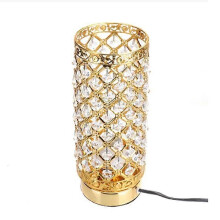 (TL085 BEU Plug)WLGNM Lampada da tavolo di lusso Lampada da comodino moderna in cristallo Lampada da