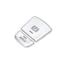 (Boutons de stationnement) Garniture de bouton multimédia de voiture en ABS chromé, autocollant de bouton