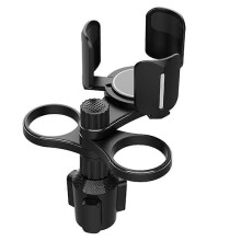 (B ingen telefonhållare)Multifunktionell Universal Insats Bil Dryckskoppshållare Expander Adapter 360