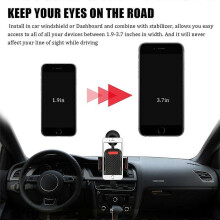 (1) Support de téléphone 360 pour pare-brise de voiture, support de berceau, support de transport pour