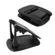 (Noir A) Support de téléphone portable pour voiture, support de téléphone rotatif à 360 pour tableau