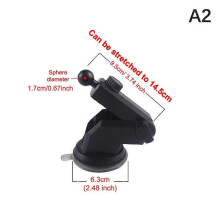 (A2) Support de bras télescopique en plastique pour voiture, base à ventouse pour téléphone portable