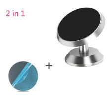(argent-02) Support magnétique pour téléphone portable SYRINX pour iPhone X Samsung Support de tableau