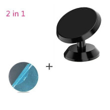 (noir-02) Support magnétique pour téléphone portable SYRINX pour iPhone X Samsung Support de tableau