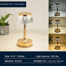 (oro)Fantastica lampada decorativa per la casa, per hotel, ufficio, camera da letto, con interruttore