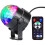 Lot de 2 éclairages de scène, boule à facettes à LED avec télécommande, éclairage de scène pour fête, 1