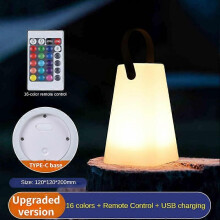 (2) Lampada da scrivania wireless a LED per camera da letto, comodino, lampada da tavolo portatile con