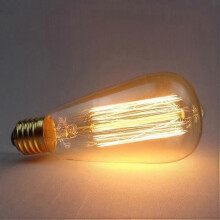 Lot de 12 ampoules LED Edison Ă filament 220 V 60 W ST64 droites E27 blanc chaud vintage