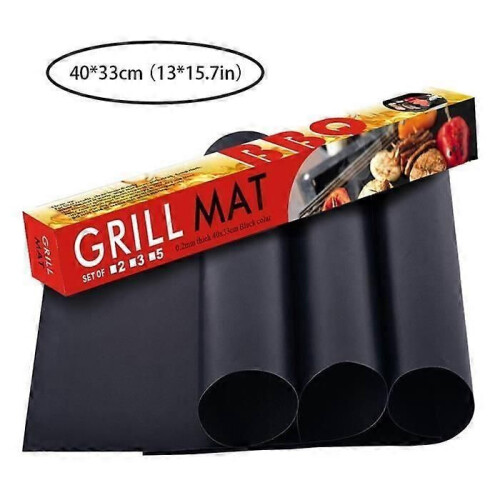 3er Set Kochmatten BBQ Grillmatte Ofenblech 40*33cm