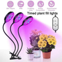 Pflanzenlampe Vollspektrum-Gartenbau-Wachstumslicht mit Zeitsteuerung 45W