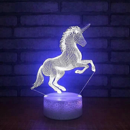 Lampe de table - Burst - Licorne - LED 7 couleurs - Tactile - Intérieur
