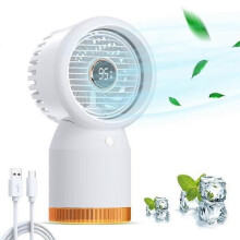 Climatiseur portable, ventilateur de bureau silencieux, 4 vitesses réglables, pour chambre à coucher,