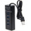 Hub USB a 4 porte, 30 porte ad alta velocità per computer, PC e tablet, nero 1