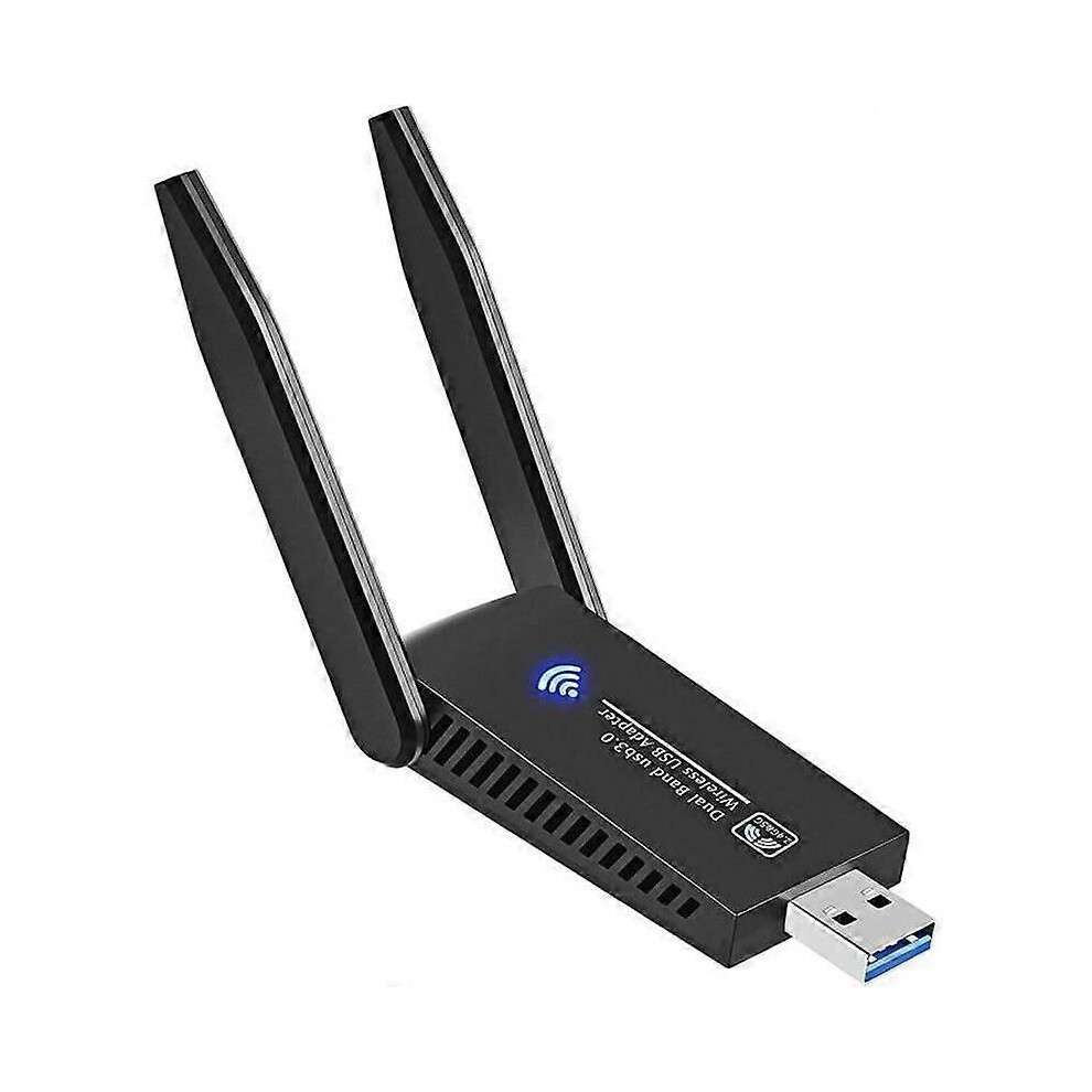 Carte réseau sans fil double fréquence 1200 m, récepteur USB Wi-Fi 1300 ...