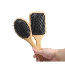 Spazzola per capelli in legno, pettine per massaggi SPA antistatico, pettine per la cura