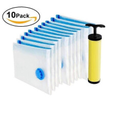 Lot de 10 sacs de rangement sous vide pour aspirateur 4 x 60 x 40 cm, 4 x 80 x 60 cm, 2 x 120 x 80 cm,