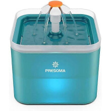 Fontaine à eau silencieuse pour chat et chien 2 L avec filtre remplaçable Vert