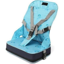Seggiolino portatile pieghevole per bambini, tavolo, pasto + cintura di sicurezza a 5 punti, sedia da