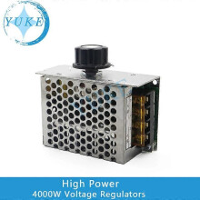 Professionell spänningsregulator 4000W 220V högeffekt SCR hastighetsregulator elektronisk spänningsregulator