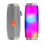 Enceinte Bluetooth portable sans fil, caisson de basses 10 W, LED colorée, gris 1