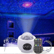 Lampada di proiezione LED Luce notturna Proiettore Cielo stellato colorato USB Bluetooth Controllo vocale