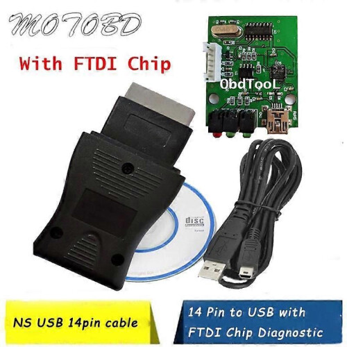 Câble de diagnostic OBD 14 broches pour interface Nissan Consult, USB 14 broches, pour code d'erreur