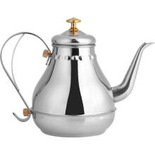 Caffettiera da 12 litri - Bollitore in acciaio inossidabile lucidato con infusore e filtro per il tè