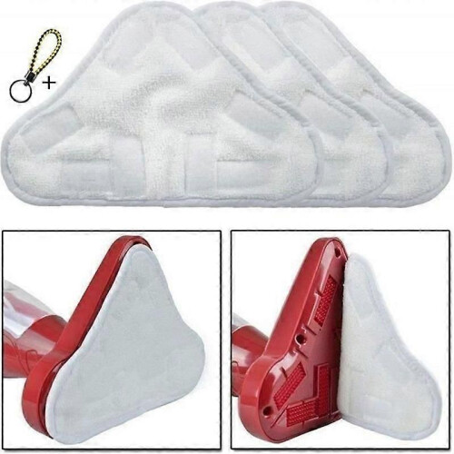 Chiffons en microfibre - H2O - X5 - Pack de 3 - Lavables - Pour balai vapeur