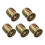 Lot de 5 inserts filetés M10 x 20 mm pour bois 1
