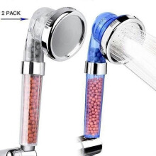 Lot de 2 composants de pommeau de douche 3 modes Pommeau de douche à main Haute pression Économie d'eau