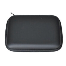 Housse de protection antichoc à fermeture éclair pour disque dur portable 25 pouces ; Housse noire pour