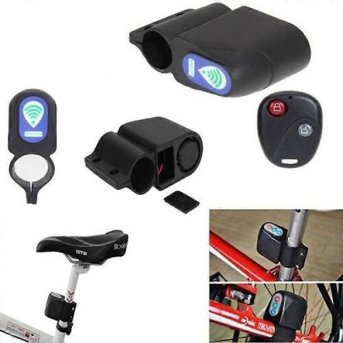 Antivol pour vélo, éclairage, télécommande, cadenas, alarme, noir